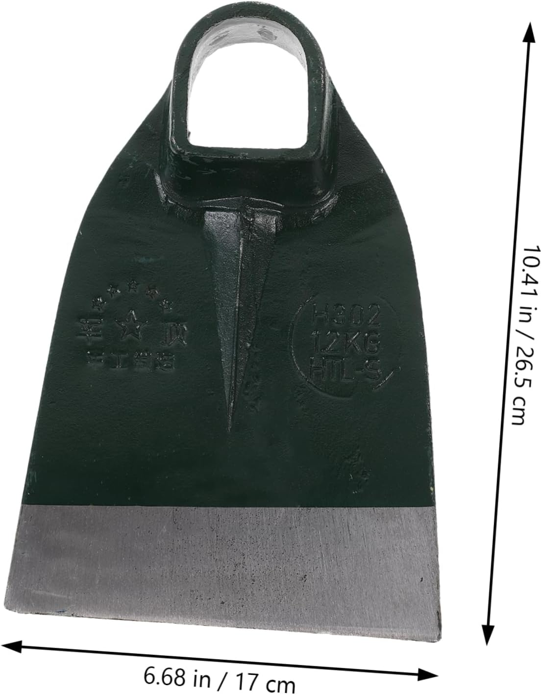 Hoe for Gardening Stainless Steel Hoe Head Hand Tiller for Digging Loosening Soil and Trenching