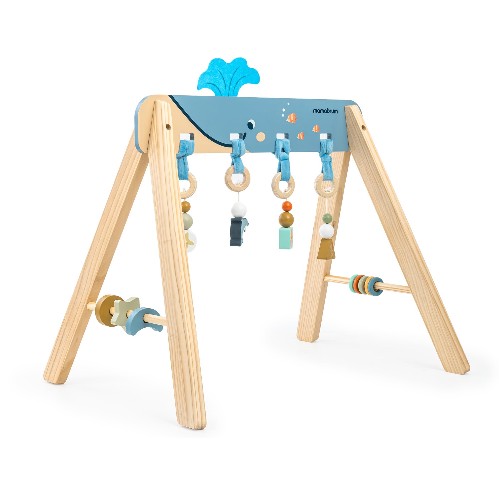 Support éducatif en bois Montessori pour bébé avec suspension sensorielle Océan