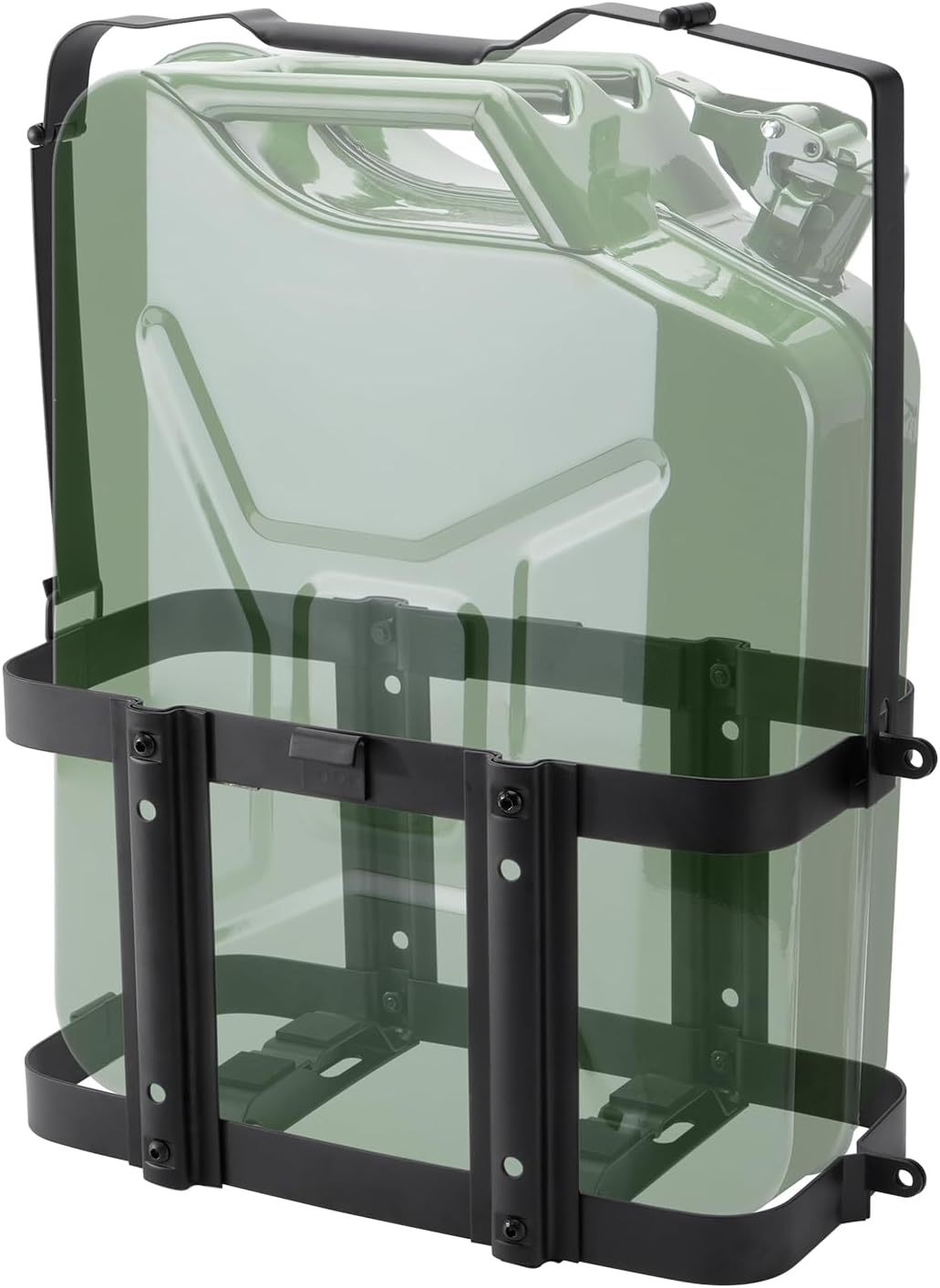 SPARKWHIZ Jerry Gas Can Holder, 5 Gallon / 20 Liter Steel Jerry Can Mount Brackets