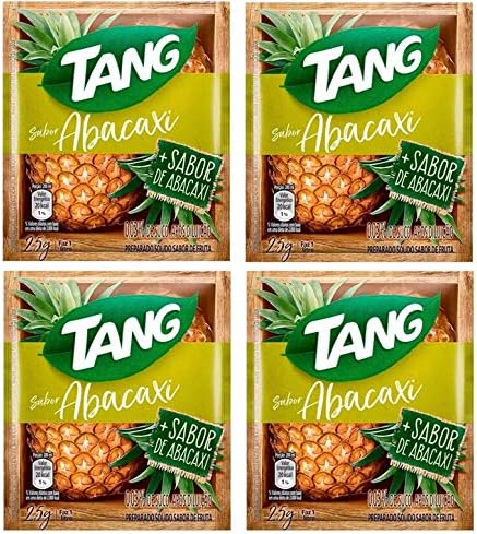 TANG Suco Sabor Abacaxi 25 grs. - 4 Pack. / Pineapple Flavor 0.88 oz. - 4 Pack.