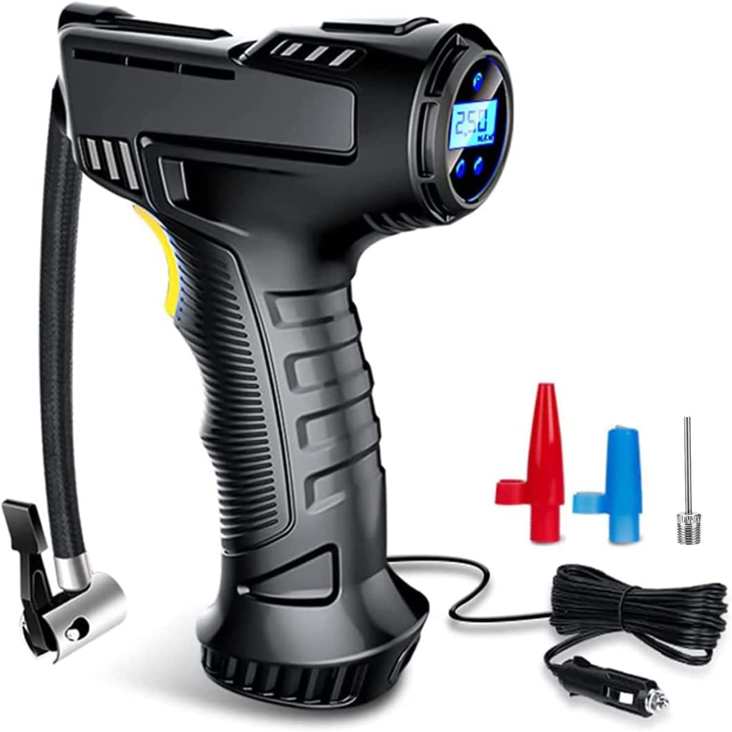 DIGITAL TYRE INFLATOR Cordless Handheld Air Compressor Pump ToolTronix £29.99 - UK