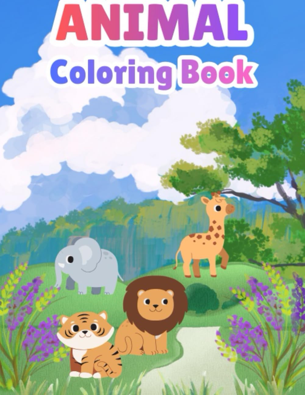 Animal Coloring Book: Animal coloring book for kids