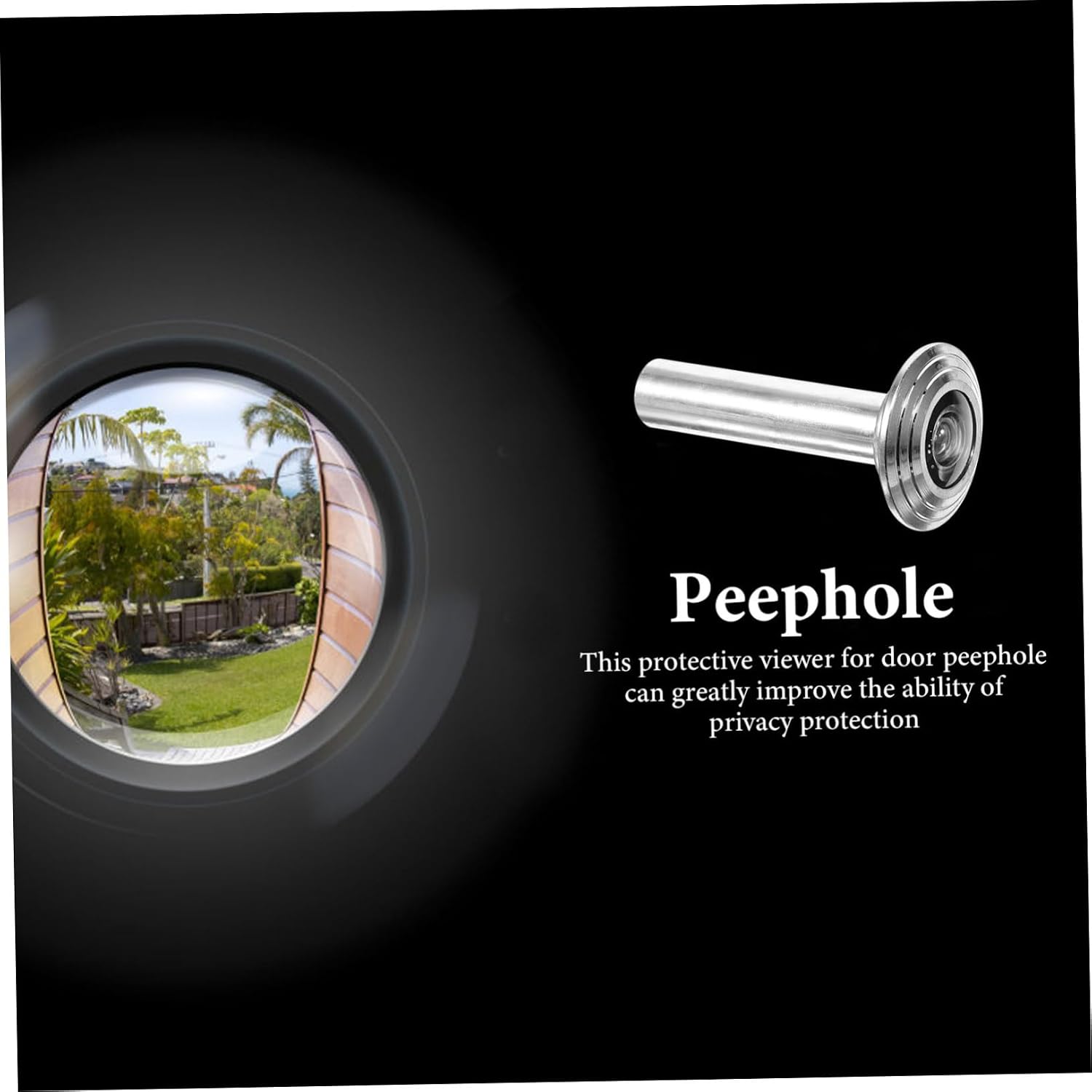 Door Viewer Heavy Duty Privacy Cover Metal Peephole Viewer for Home Apartment and Hotel Security Easy Installation Wide Viewing Angle and Sturdy Design
