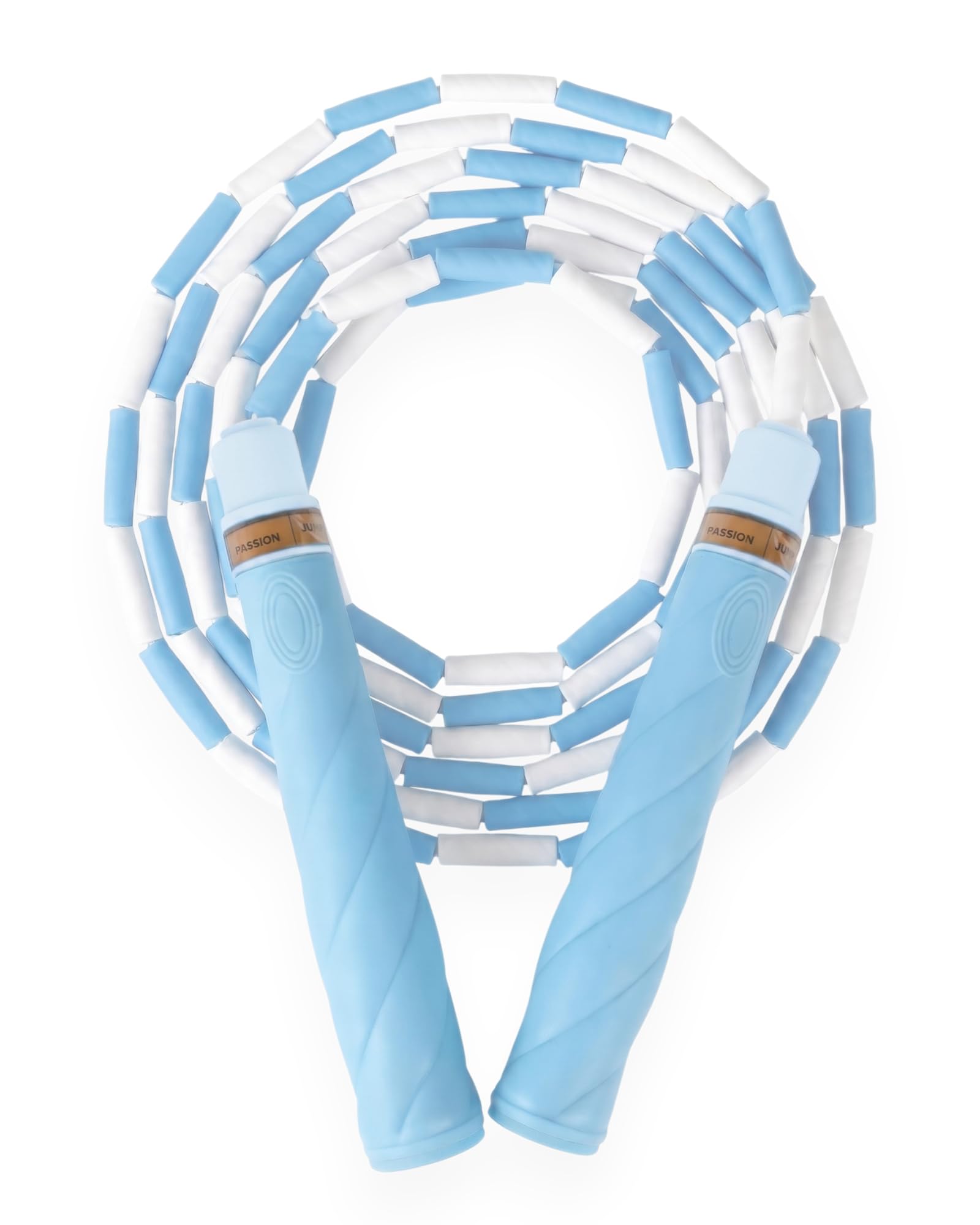 YUEDONG Verstellbares, ultraweiches Perlen-Springseil für Kinder und Anfänger, verhedderungsfreies Springseil mit Marshmallow-weichen TPU-Perlen, ergonomische Daumenrille, rutschfeste Griffe
