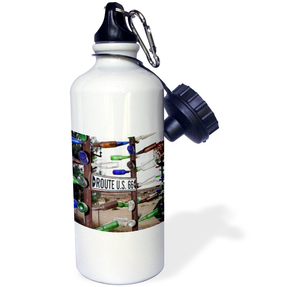 3dRose Route 66, Barstow, California, USA- US05 JMR0024 - Julien McRoberts, Sports Water Bottle, 620ml