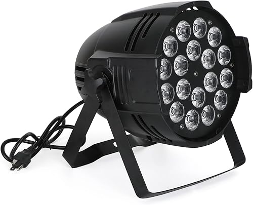 Topteng Luz de cabeza móvil de 200 W, 18 LED AP, 18 x 10 W, luces de escenario RGBW DMX cambio de color, luces de DJ 18 LED por luz de escenario