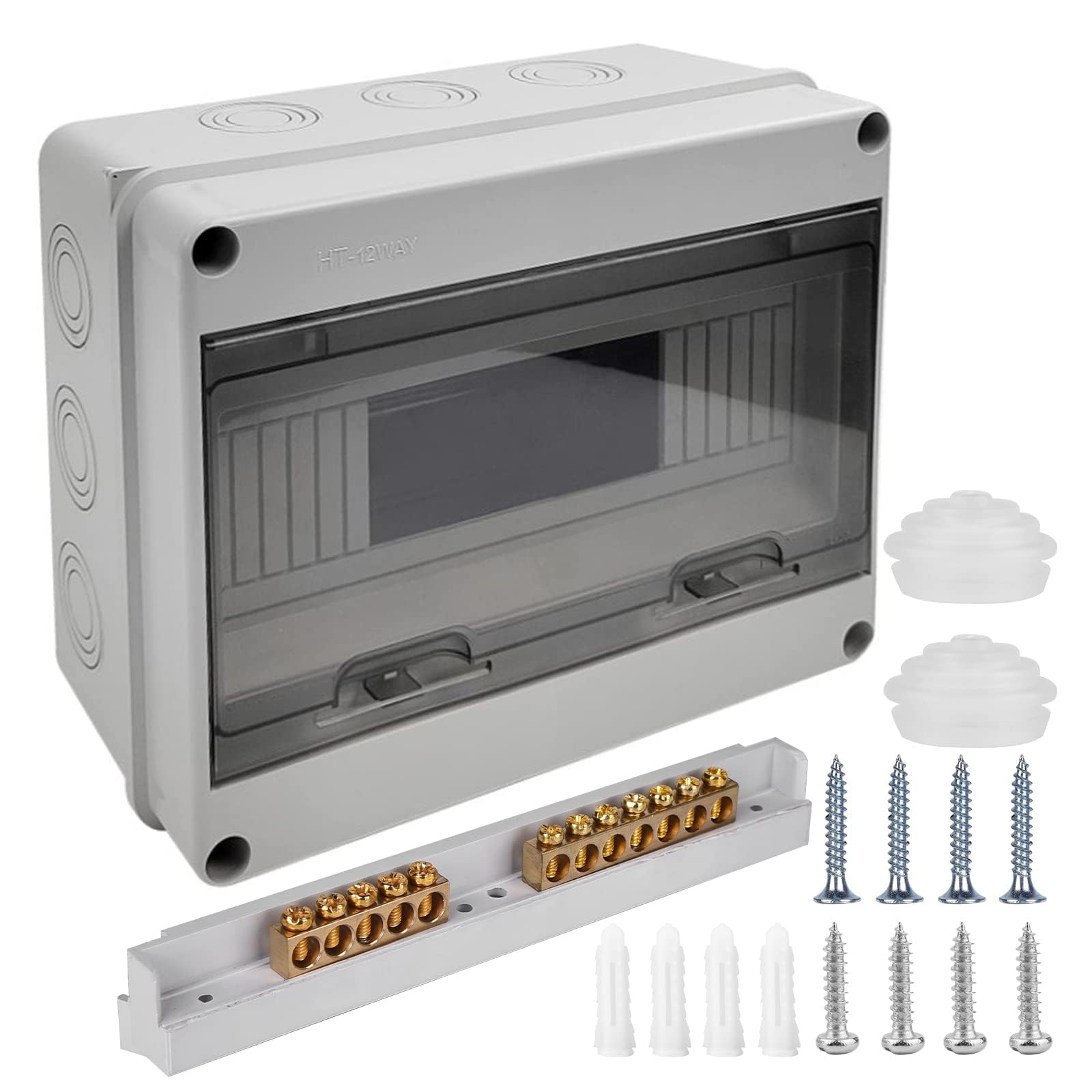 Luthando Sicherungskasten Aufputz 1‑reihig (12 Module)