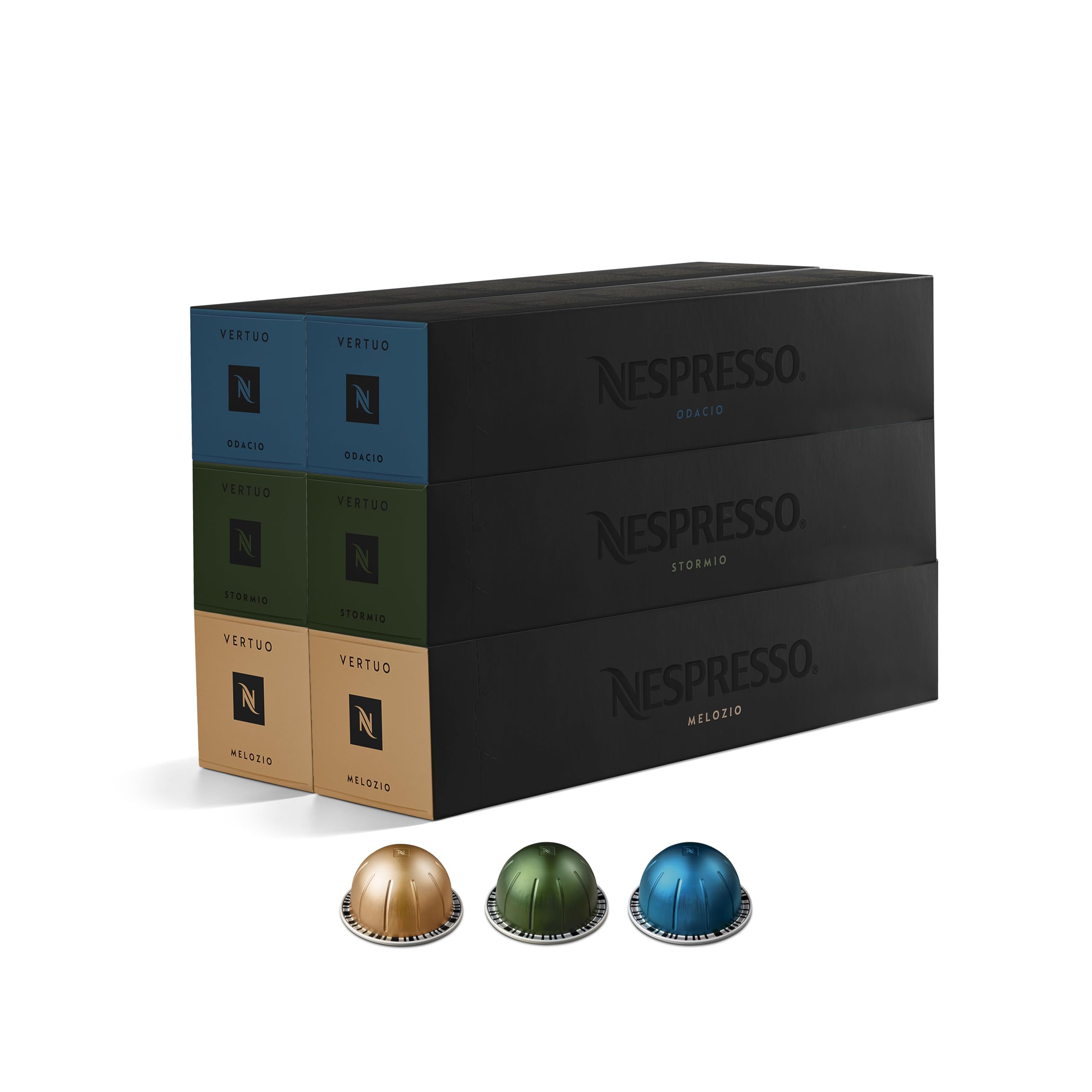 Nespresso Vertuo Pods Discovery Bestsellers Mixed Pack of 60 capsules - Compatible with Vertuo coffee maker Recyclable pods