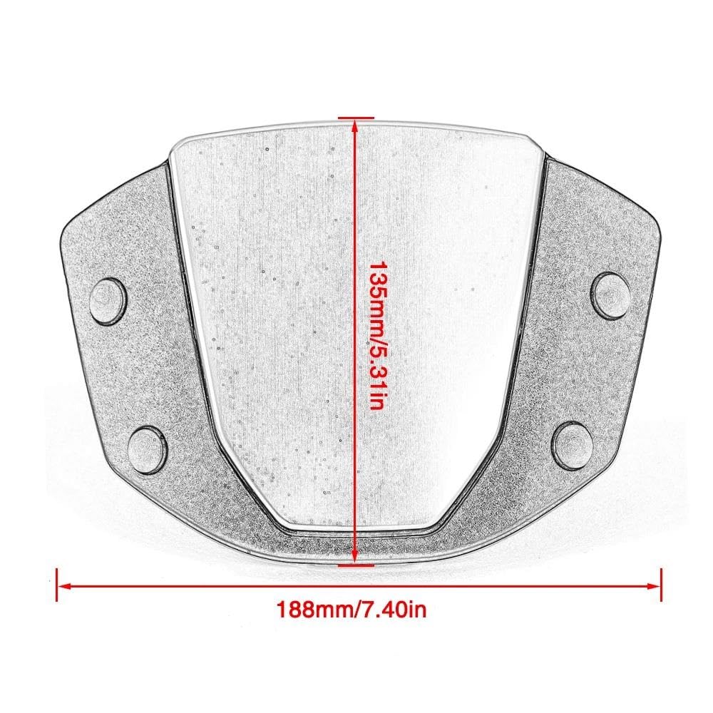 Do Hondy CB125R CB250R CB300R 2018 2019 2020 2021 Szyba Przednia Deflektor Wiatru Przedłużenie szyby motocykla(Model 3)