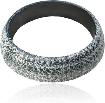 ID 48mm Car Exhaust Gasket, High Grade Graphite Exhaust Flange Gasket Muffler Ring, Universal Leakproof Manifold Downpipe Exhausts Donut Gaskets Replacement for SUV Truck RV