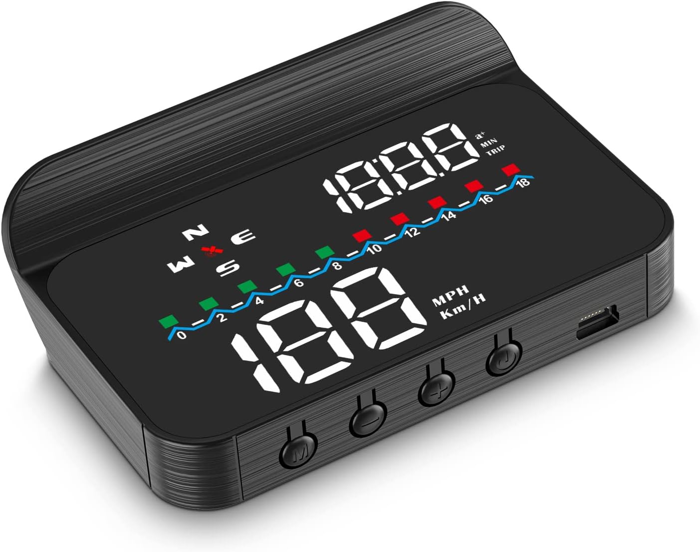 Heads up Display for Cars, M19 GPS Digital Speedometer with Speed MPH, Windshield Projection for All Vehicles