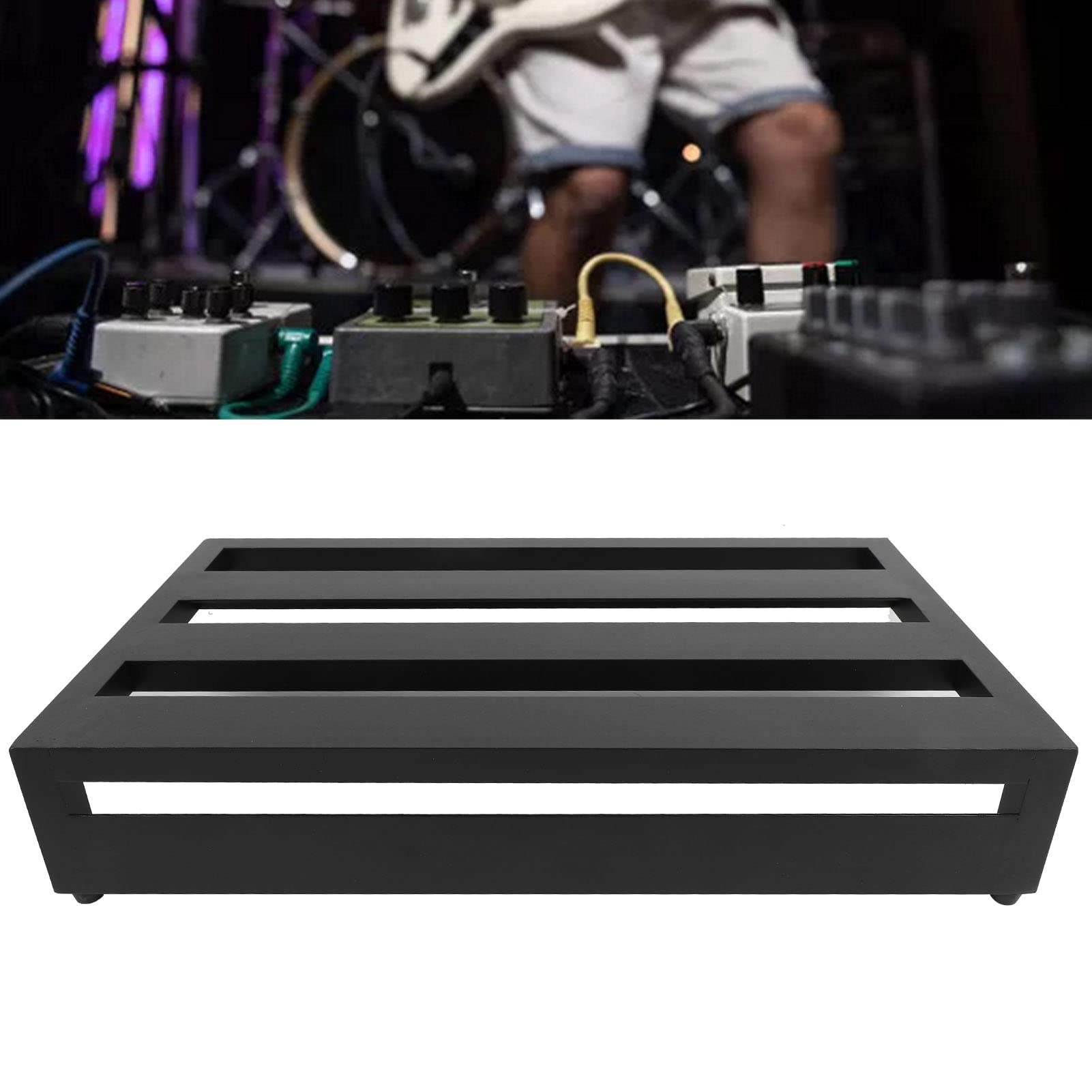 Pedalera, Pedal de Efecto de Guitarra de Gran Tamaño, Aleación de Aluminio Fácil de Transportar para Conciertos (PB 3)