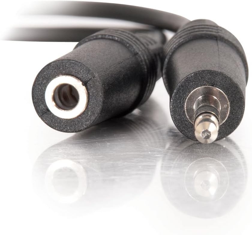 C2G 40407 3.5mm M/F Stereo Audio Extension Cable, Black (6 Feet, 1.82 Meters) : Electronics