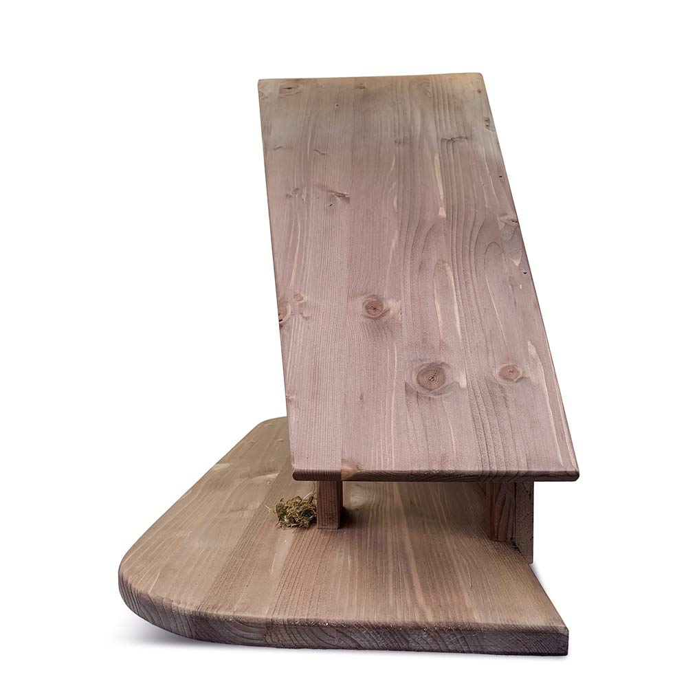Fritz Cox Krippenstall MÜNSTERLAND | für ca. 25cm Krippenfiguren | in Deutschland gefertigt | aus Massivholz | hochwertige Verarbeitung für Ihr Weihnachtsfest | Versand aus Deutschland