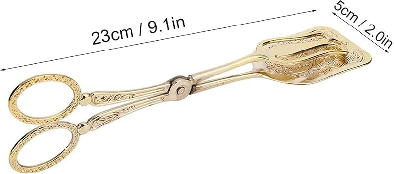 23 cm Bread Metal Clip, Snack Fruit Steak Scissors Handle Food Salad Tongs Appetizer Buffet