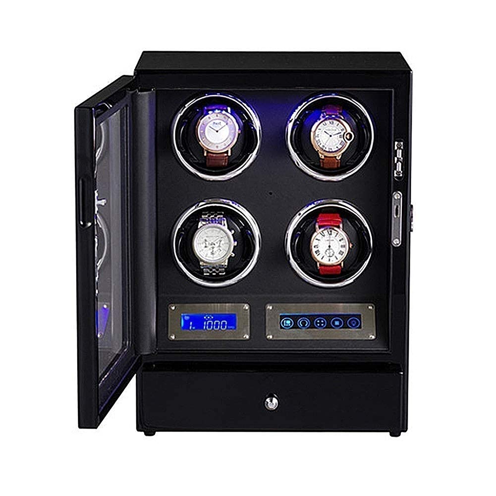 NZPOST Watch Winder Box Watches Automatic Watch Winder to Watch 4 Winder LCD Digital Display Lighting Watch