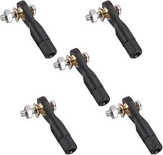 uxcell 5Pcs M3 3.0xL29mm Lever Steering Linkage Tie Rod End Ball Head End with Screws and Nut for RC Robot