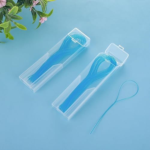 Miniatura 7 de WLLHYF Enhebrador de hilo dental, enhebrador biodegradable, diseño de bucle de nailon multifuncional para tus dientes, hilo dental de limpieza