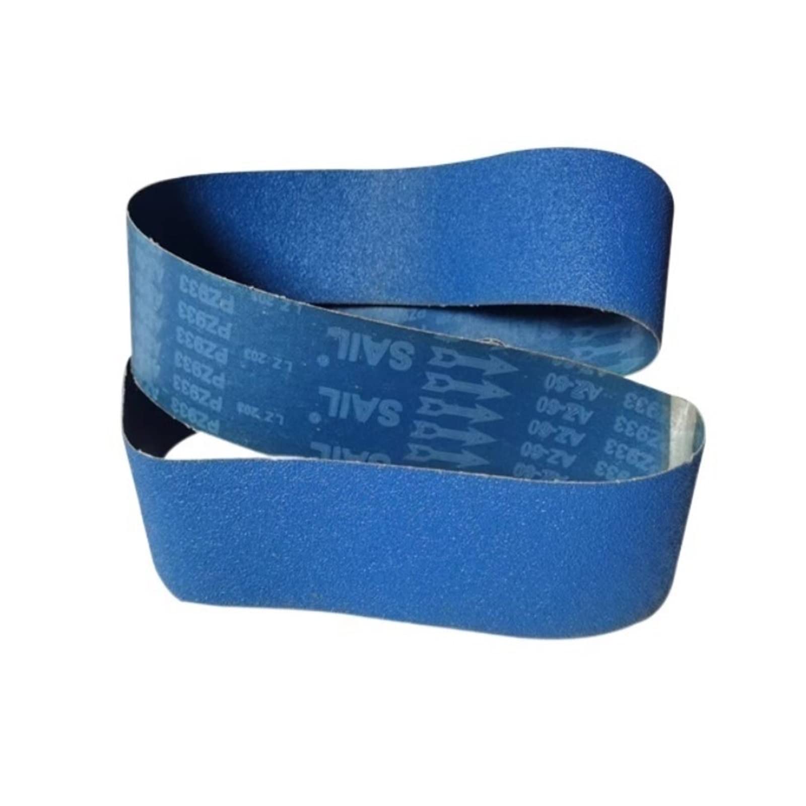 Bande abrasive, bandes abrasives, accessoires for ponceuses à bande, 5 pièces de 3000 x 100 mm, 118 x 3,9 cm, bandes abrasives en corindon de zirconium bleu for meuleuse d'angle (couleur : 40#) (Colo