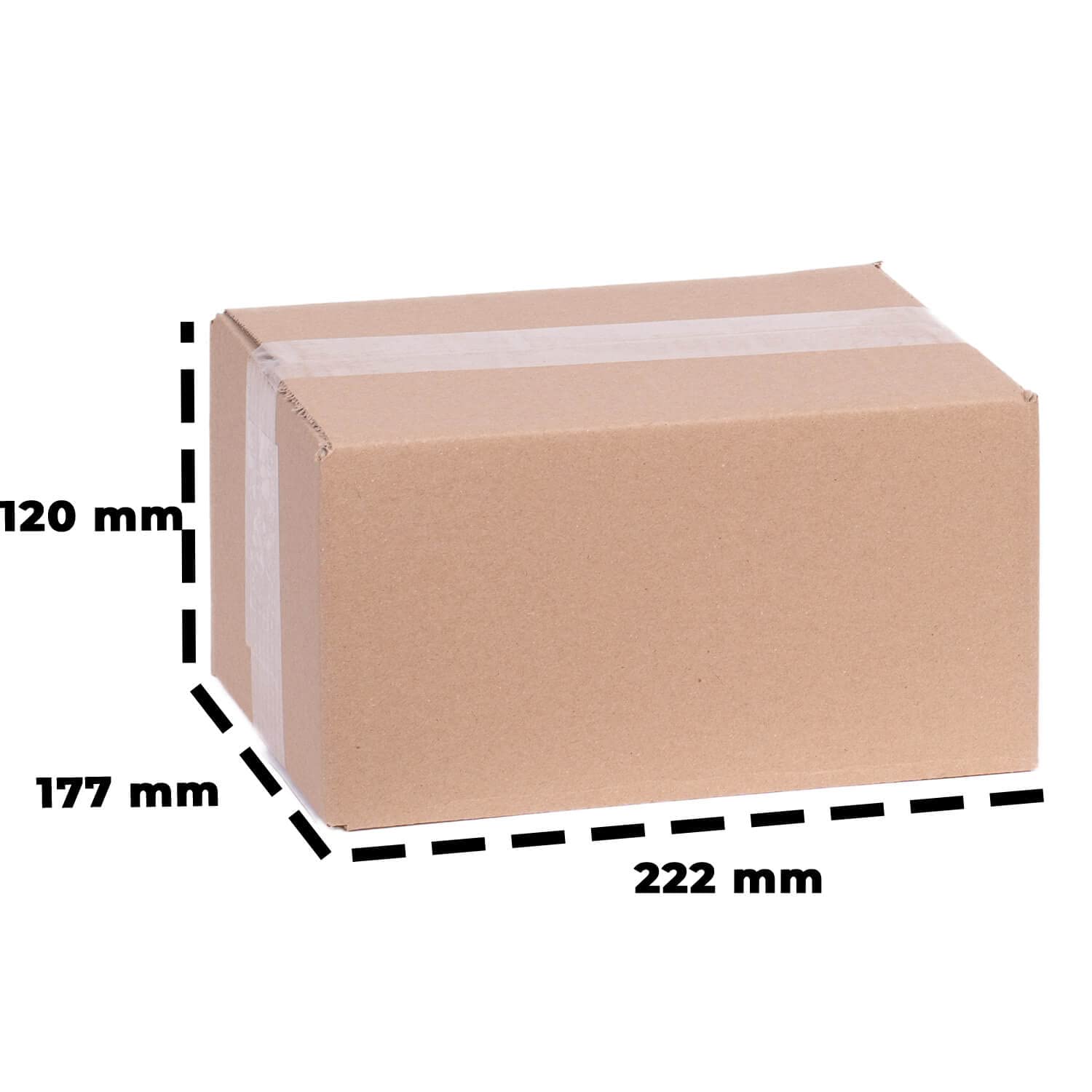 smiley pack 300 Stück Faltkartons 220 x 170 x 110 mm braun Versandkarton Verpackungskartons 22 x 17 x 11 cm aus Wellpappe 1 wellig Karton Pappkarton Versandbox Paket Päckchen