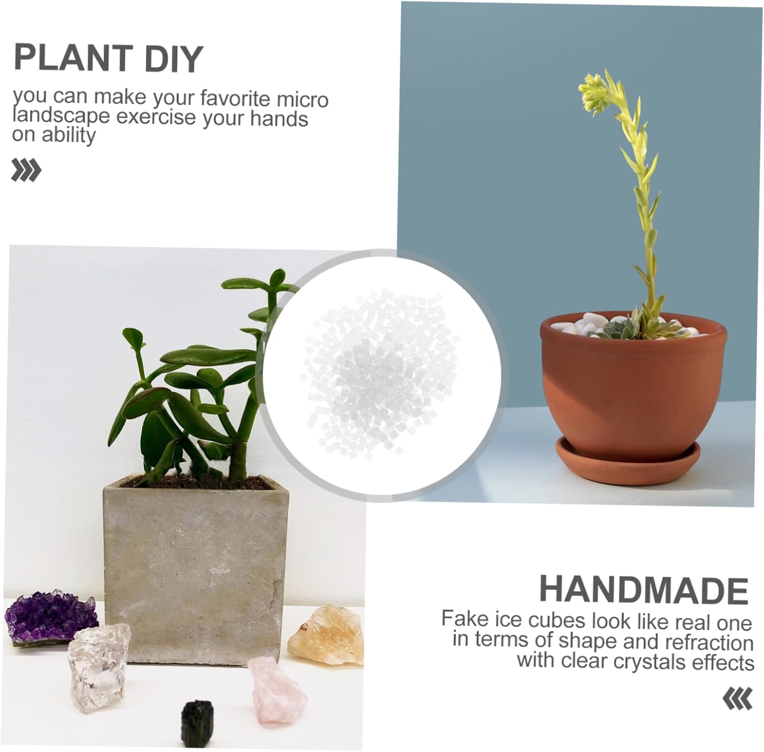 Simulation Ice Cube Ornaments for Decoration Transparent Fake Ice Cubes for Photography Table Scatter and Event Decor Reusable Props for Parties and Indoor Decoration