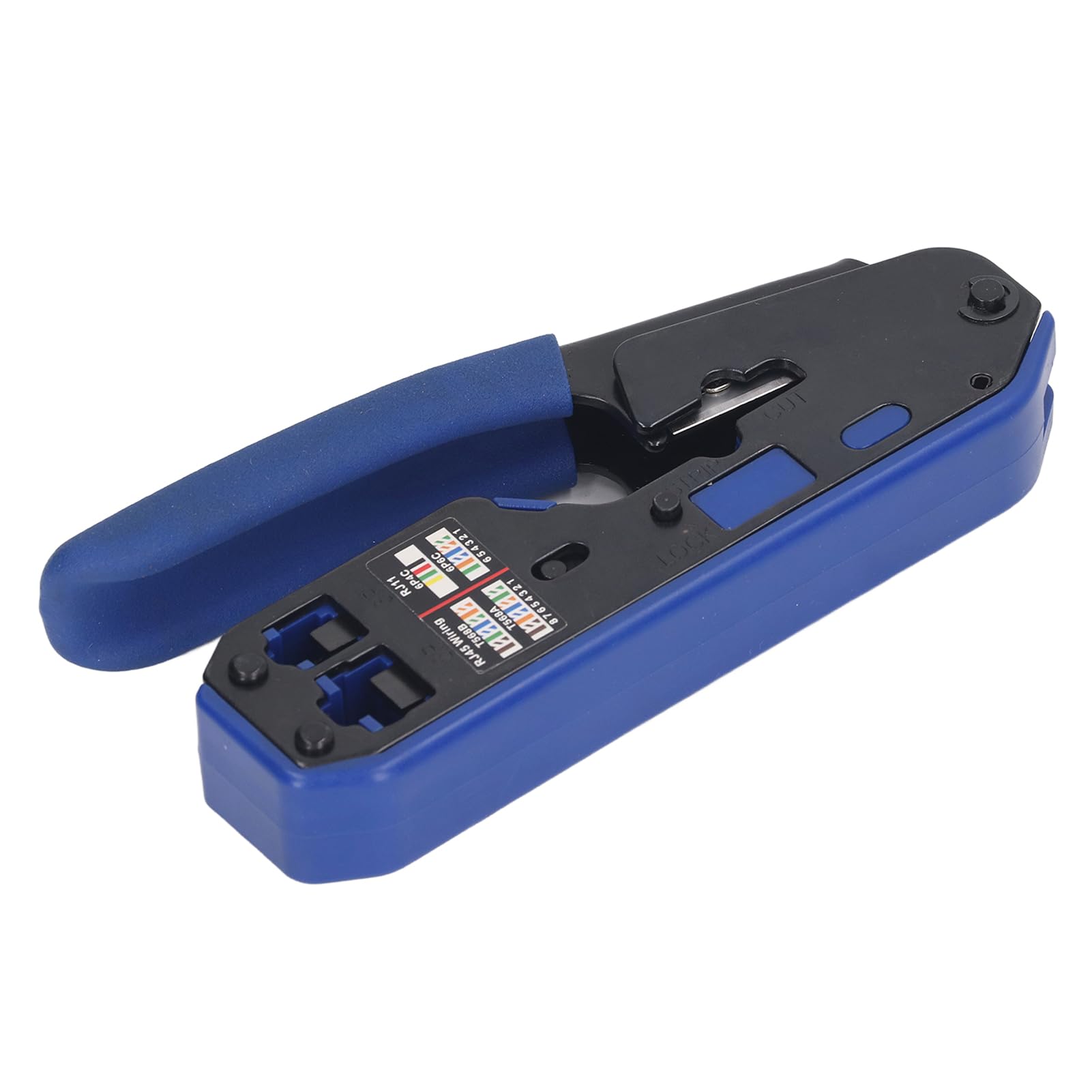 Kit d'outils de sertissage RJ45, kit d'outils de sertissage RJ45, kit d'outils à sertir Ethernet Cat5e, Cat6, Cat6a, mini pince à dénuder, pince à sertir