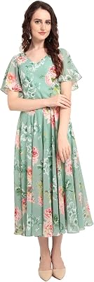 RARE Women's Synthetic a-line Knee-Long Dress