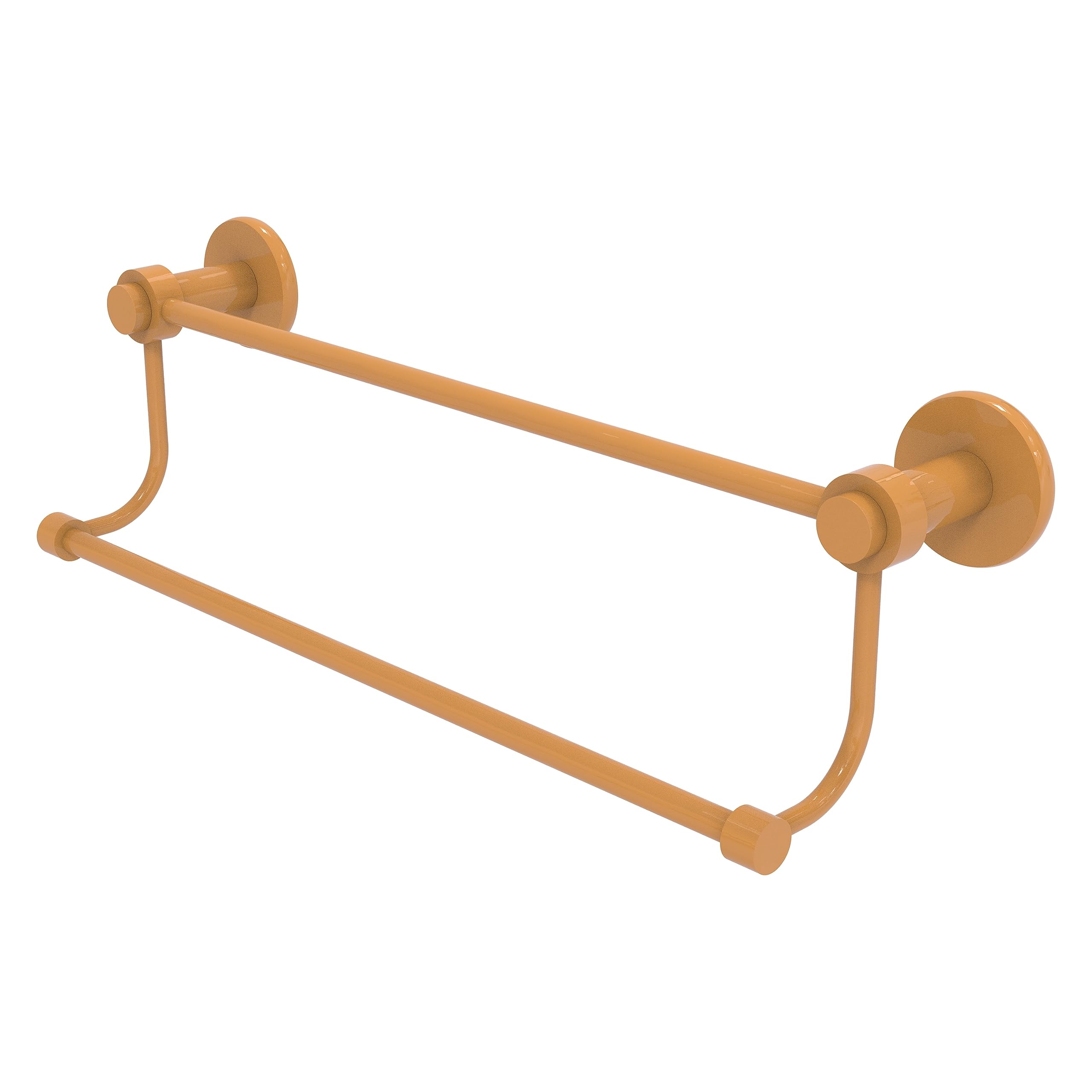 Barre porte-serviettes double 61 cm en laiton massif pour salle de bain luxueuse