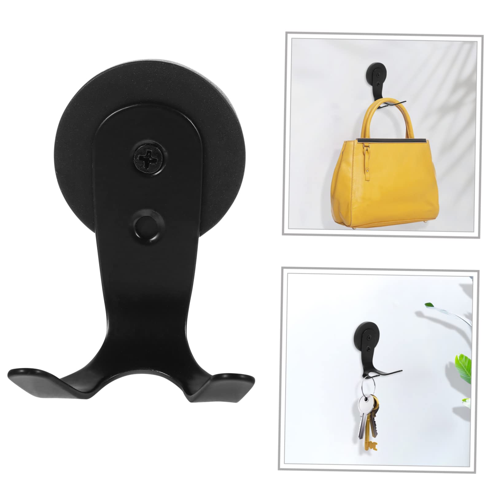 LYGXWJFC 2 Piezas Corona Frontal Percha de Cocina Perchas Ropa Hierro Guirnalda Gancho Multifuncional Pared Nevera Toalla hogar Puerta Sombrero para refrigerador hogar baño Ganchos magnético Bufanda