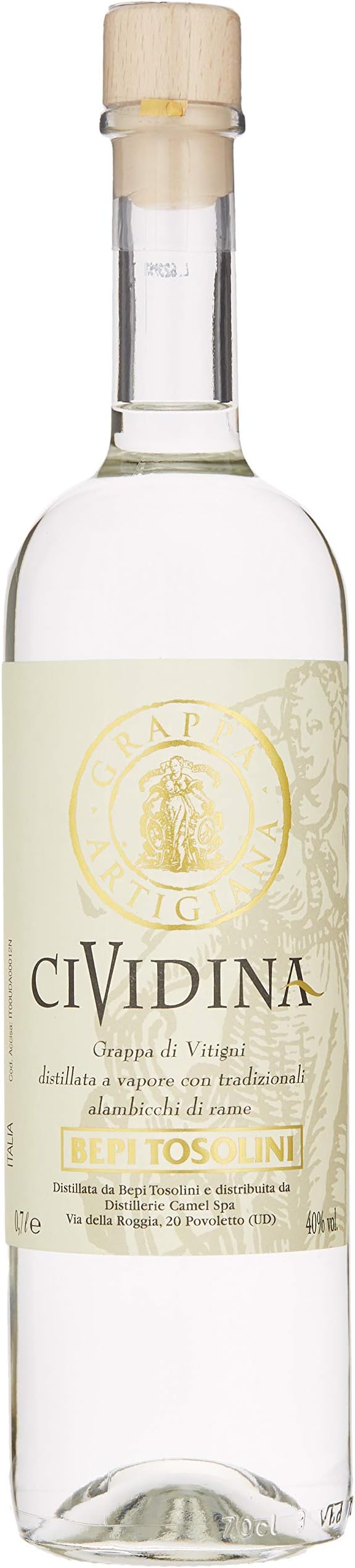 Bepi Tosolini Grappa Cividina Tipica 70 cl