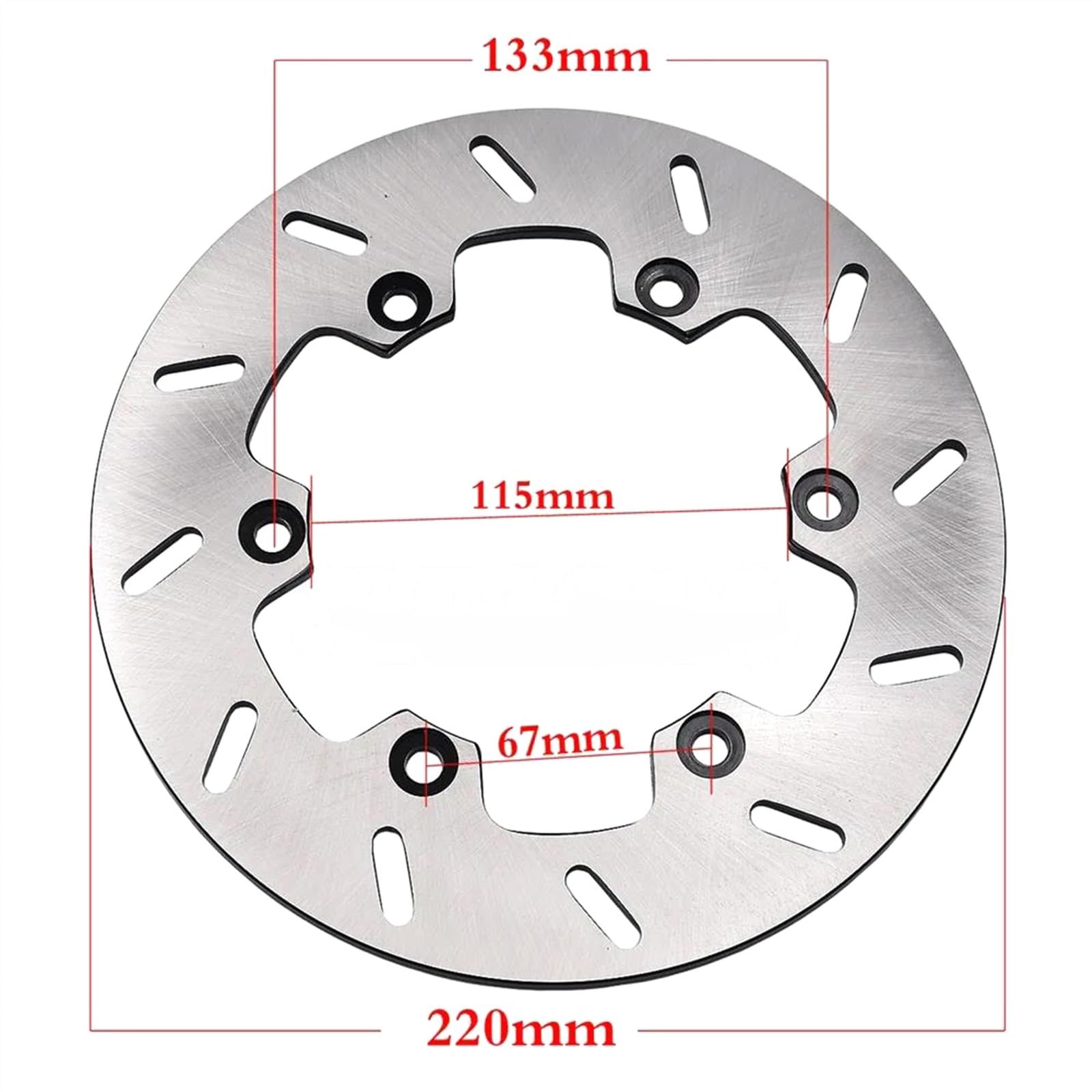 Motorradzubehör Motorrad-Bremsscheibe Hinten, Zubehör Für Yamaha WR 125 X (Für Supermoto) 2009 2010 2011 2012 2013 2014 2015 2016 2017 2018