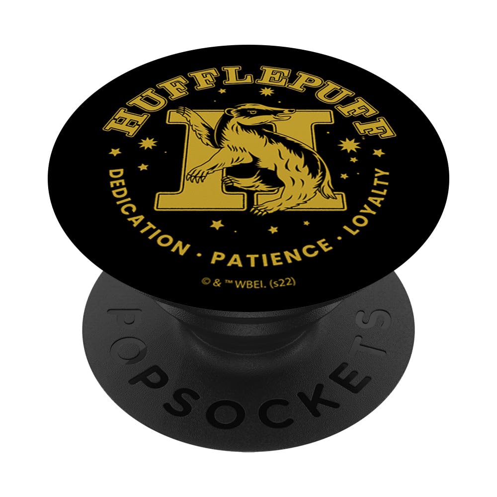 Harry Potter House Hufflepuff Dedication Patience Loyalty PopSockets Adhesive PopGrip