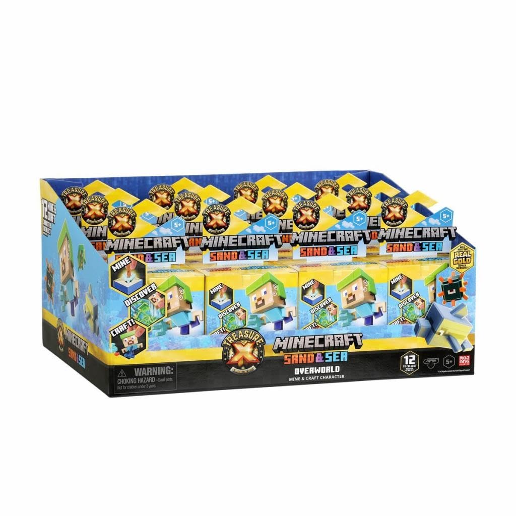 TREASURE X Minecraft Overworld, Surprise Figures, Magic Sand and