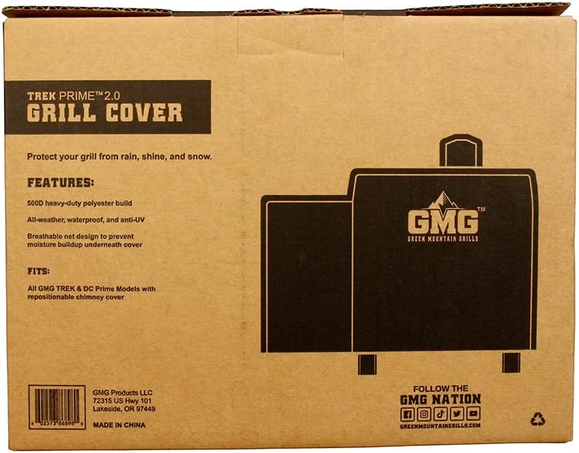 Green Mountain Grills Cover Trek & DC Prime Models Weather Resistant GMG-6043, Black