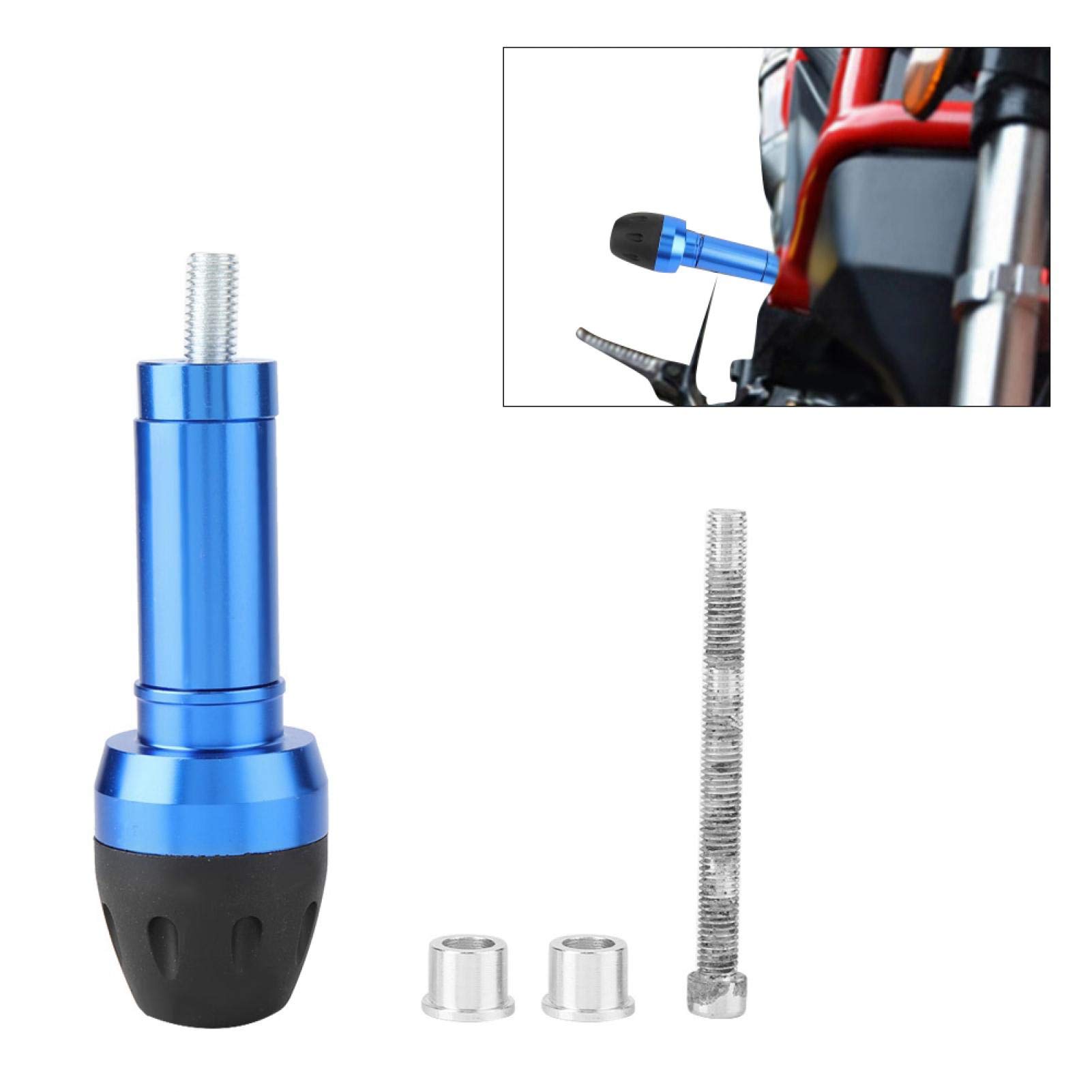 Fydun Cadre de Moto Anti-Collision Slider Crash, Bleu Cadre de Moto Anti-Collision Protection Contre Les Chutes Slider Crash en Aluminium Protecteur de Chute de Moto