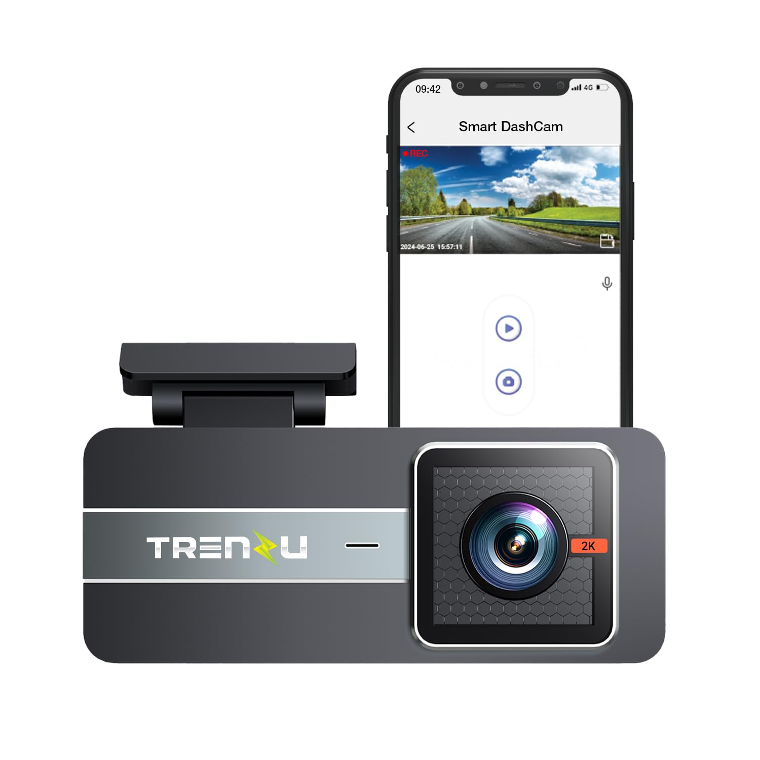 2K Front Dash Camera for Cars with HD Recording | Ultra-Wide 170° View | G-Sensor, Night Vision, Parking Mode, WiFi | Loop & Audio Recording | Upto 256GB SD Card Support | Front Dash Cam 2K HD