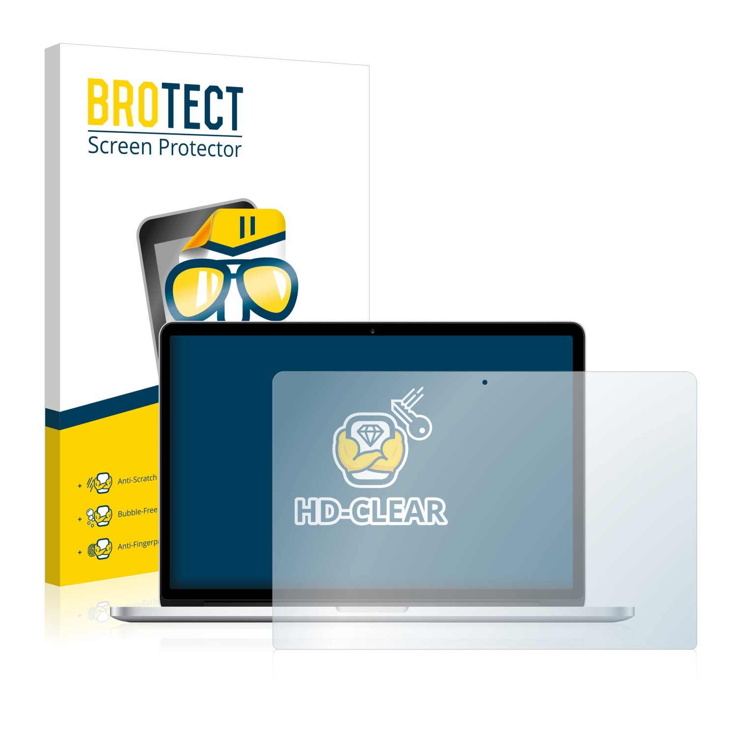brotect Pellicola Protettiva per Apple MacBook Pro Retina 15" 2015 Protezione Schermo [Trasparente, Anti-Impronte]