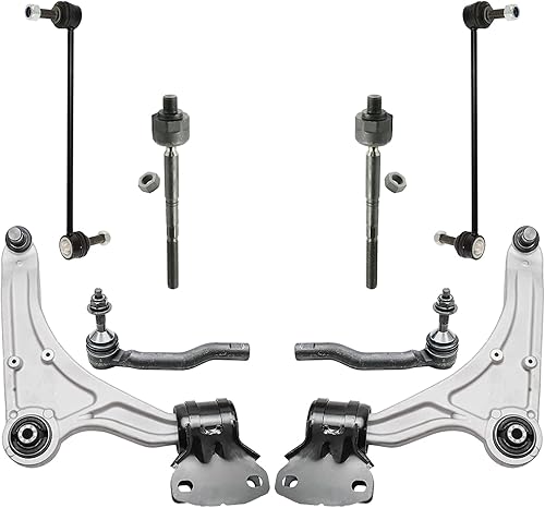 Miniatura 1141 de Detroit Axle - Kit de brazos de control de extremo delantero RWD para Dodge Ram 03-06 2500 3500, 2 brazos de control superior con rótula 2 varillas