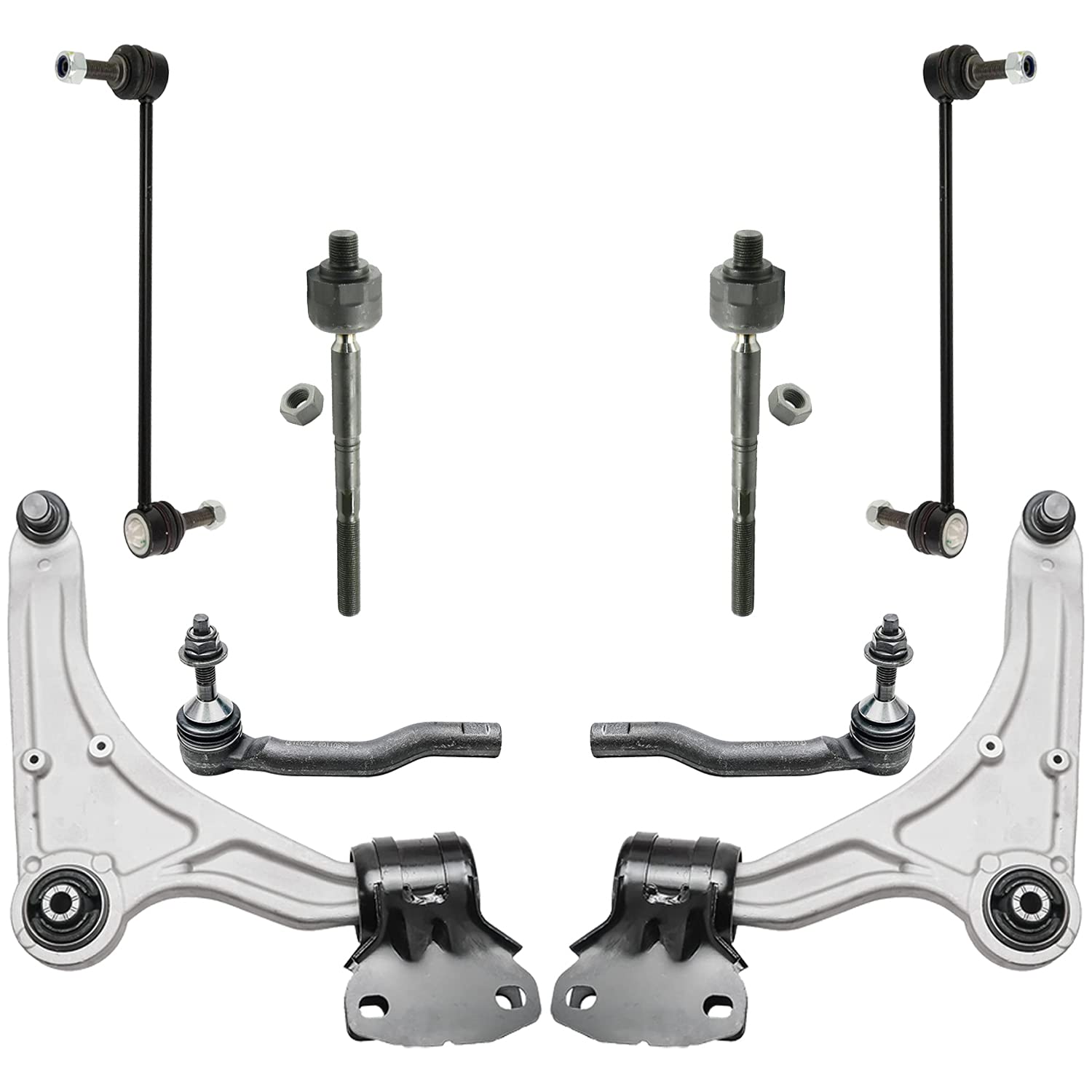 Detroit Axle - Front 8pc Control Arms Kit for Ford 2013-2020 Fusion