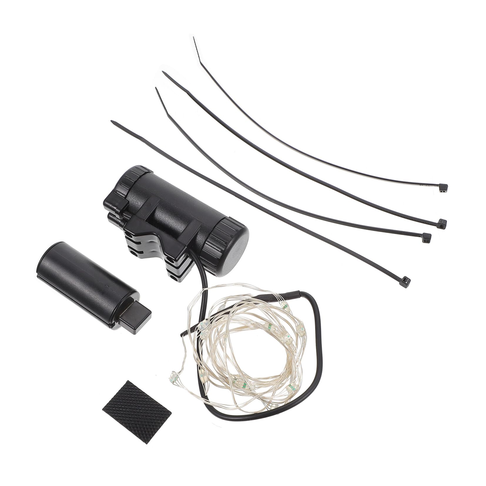 Abaodam 1set Luce per Bicicletta Guidato Ricaricabile Davanti Leggero Parlato Posteriore Riflessivo Luce Notturna a LED Luce Decorativa a Ruota Scorrevole Luce Filo Ruota Nero Addominali