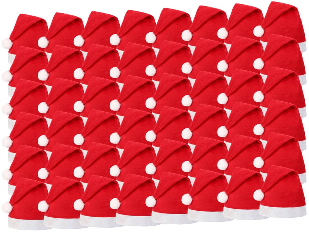 Weihnachtsmütze Nikolausmütze Werbeartikel rot mit Bommel wm-32
