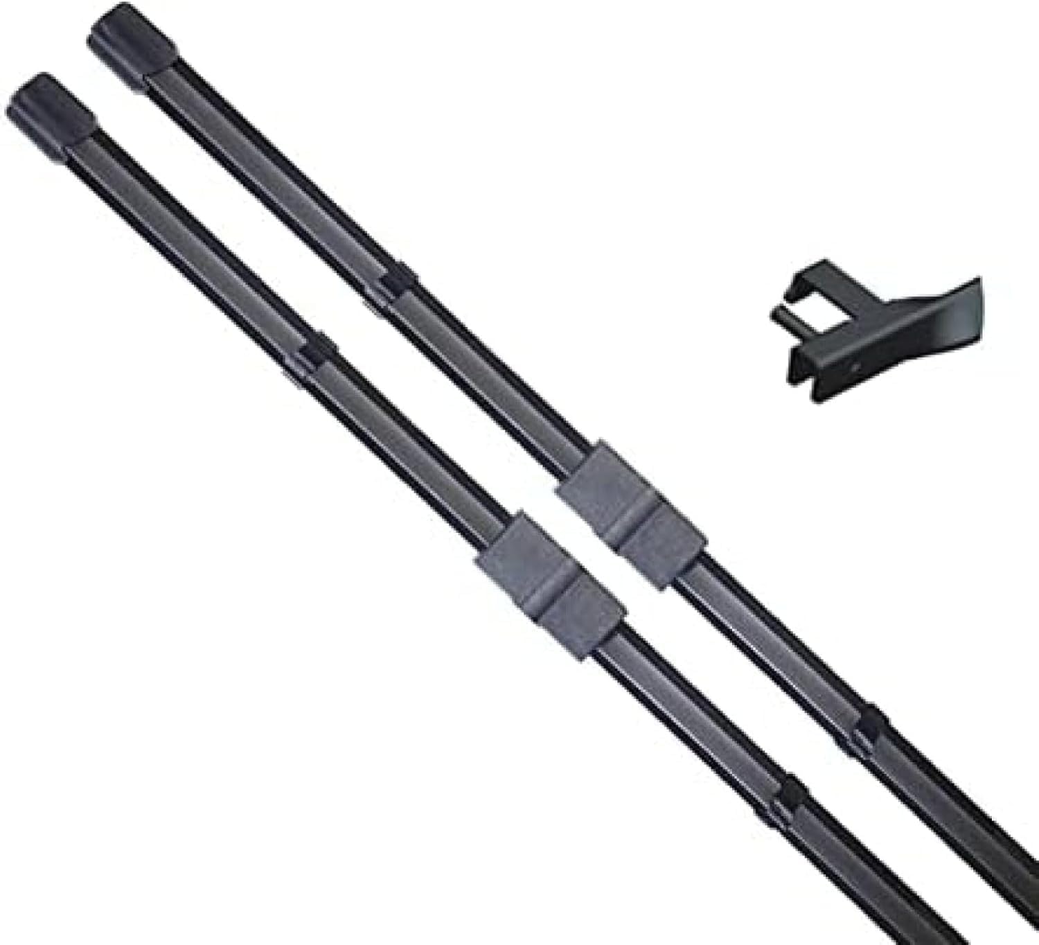 RESKIU Car Front Windshield Wiper Blade Set Replacement for VW Caddy 2K 2005–2006, All Season Windscreen Wipers Quiet Easy Installation