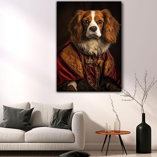 Miniatura 1018 de Thuan Chow Chow Retrato de mascota con disfraz real de perro en un disfraz retrato de perro con vestimenta Retrato medieval de mascota retrato