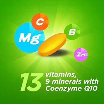 Berocca Energy Tablets with B Vitamins, Magnesium, Zinc & CoQ10-95 Tablets | 13 Vitamins & 9 Minerals, Supports Energy Release, Reduces Tiredness*, 1 Tablet Per Day, 3+ Months Supply