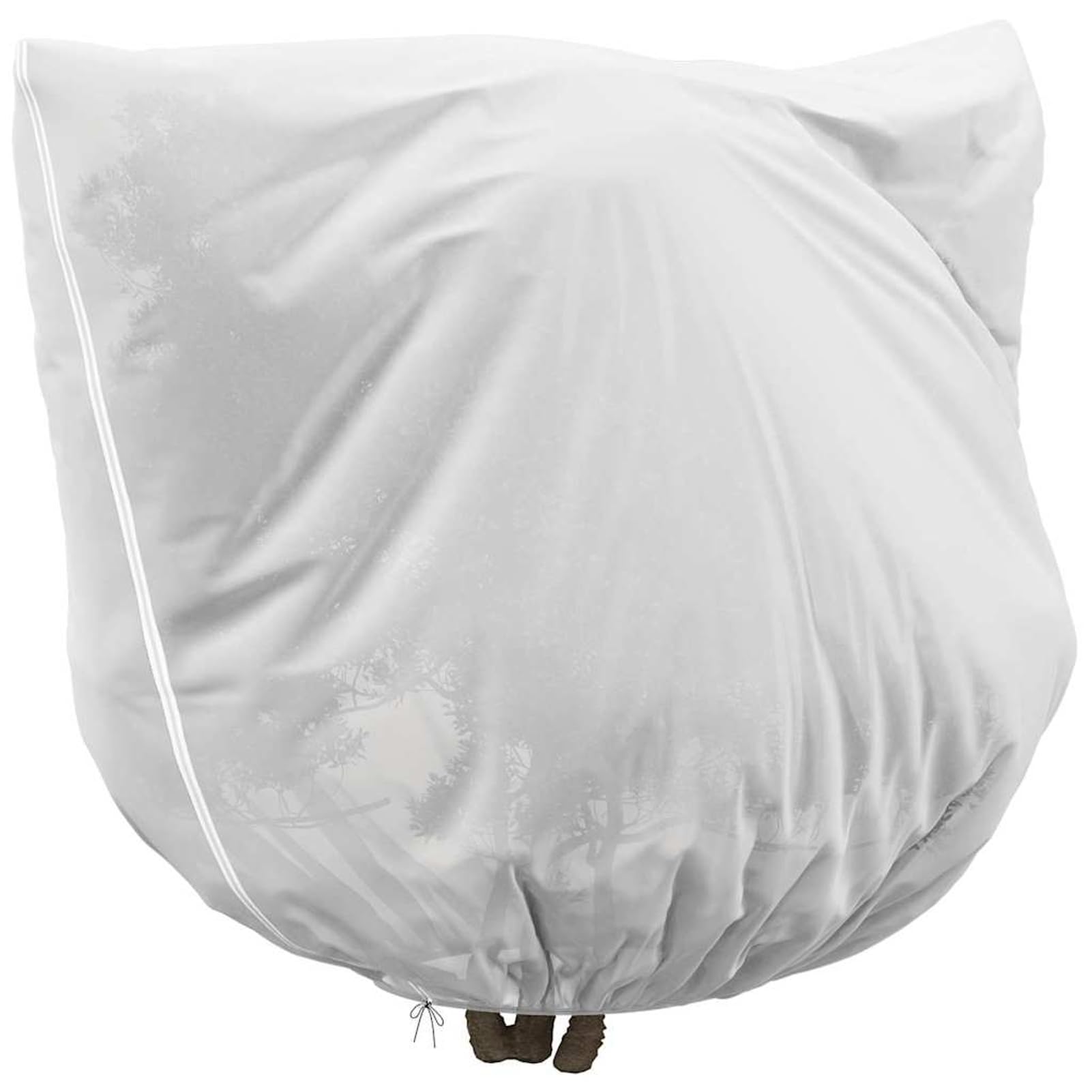 Geecher Copertura per Piante Antigelo, con Zip e Cordino alla Base, in Tessuto Non Tessuto, 2 x 2,36 m, per Giardino e Terrazza