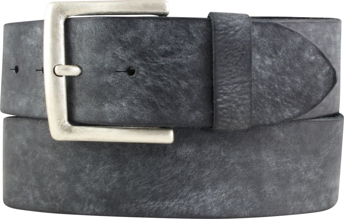 BELTINGER Cintura in morbido pelle bovina pieno fiore look vissuto 5 cm | cintura per jeans per uomo donna 50mm | cintura in pelle look vintage