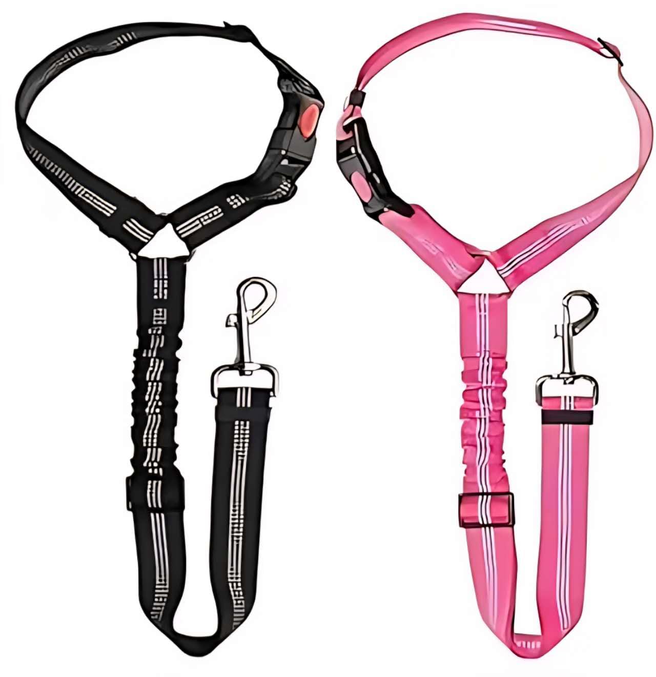 Dog Seat Belts For Cars Uk Headrest Dog Car Seat Belt Adjustable Car Harness Pet Dogs Safety Seatbelt Anti Shock Elastic Puppy Restraint Strong Leash Leads For Dogs Pets Safety (BLACK) — view 15