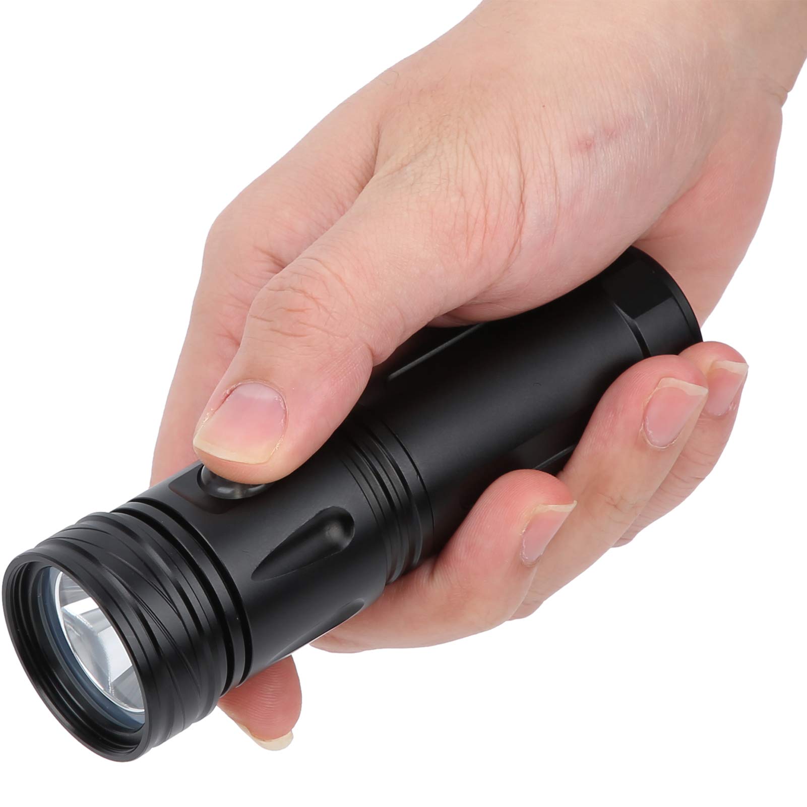 Torcia Subacquea, Torcia Impermeabile IPX8 Torcia Subacquea a LED per Immersione Lampada Professionale e Ricaricabile per Illuminazione Subacquea