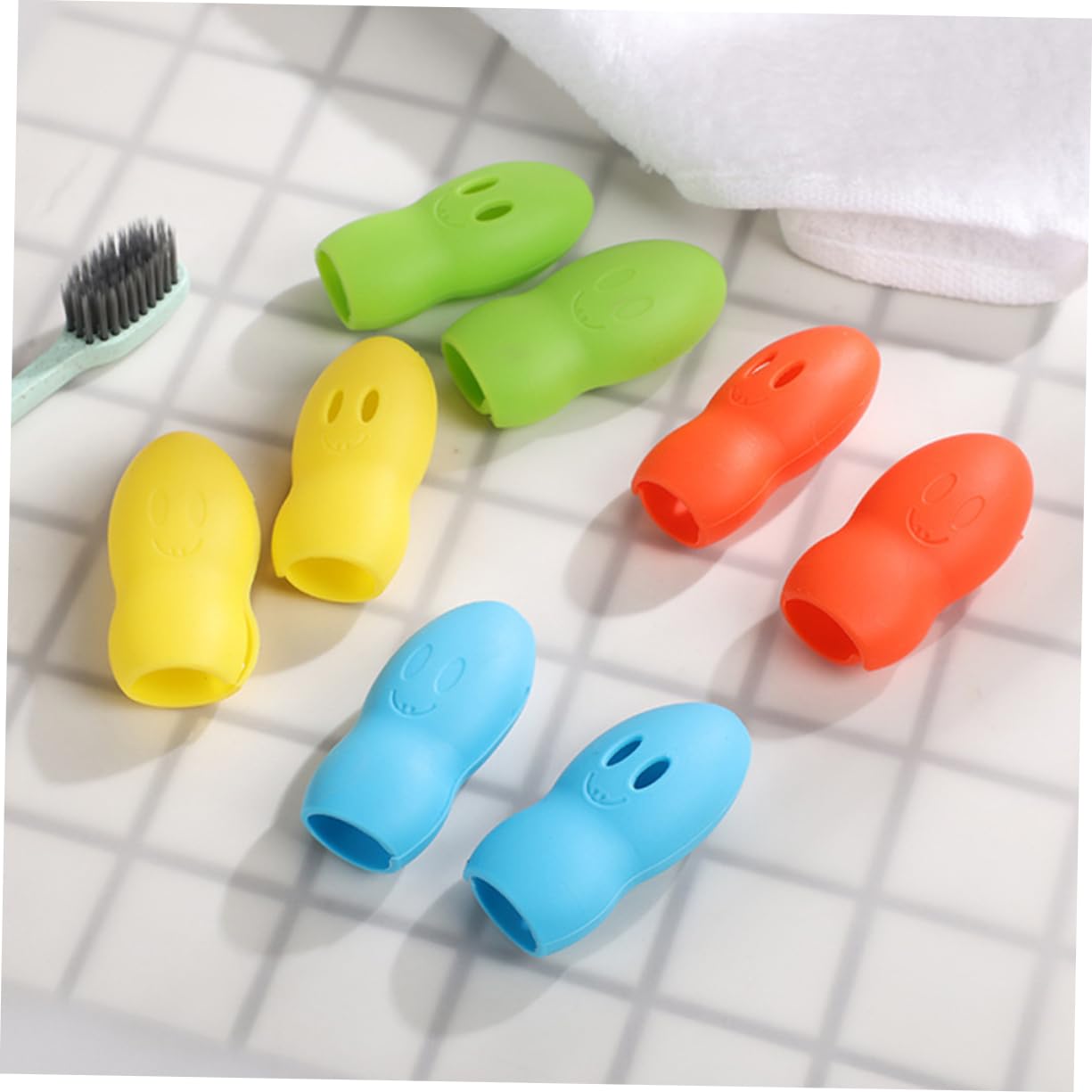 PACKOVE 100piezas Fundas De para Cabezas De Cepillo De Dientes Portátiles para y Camping Protección Anti- para y