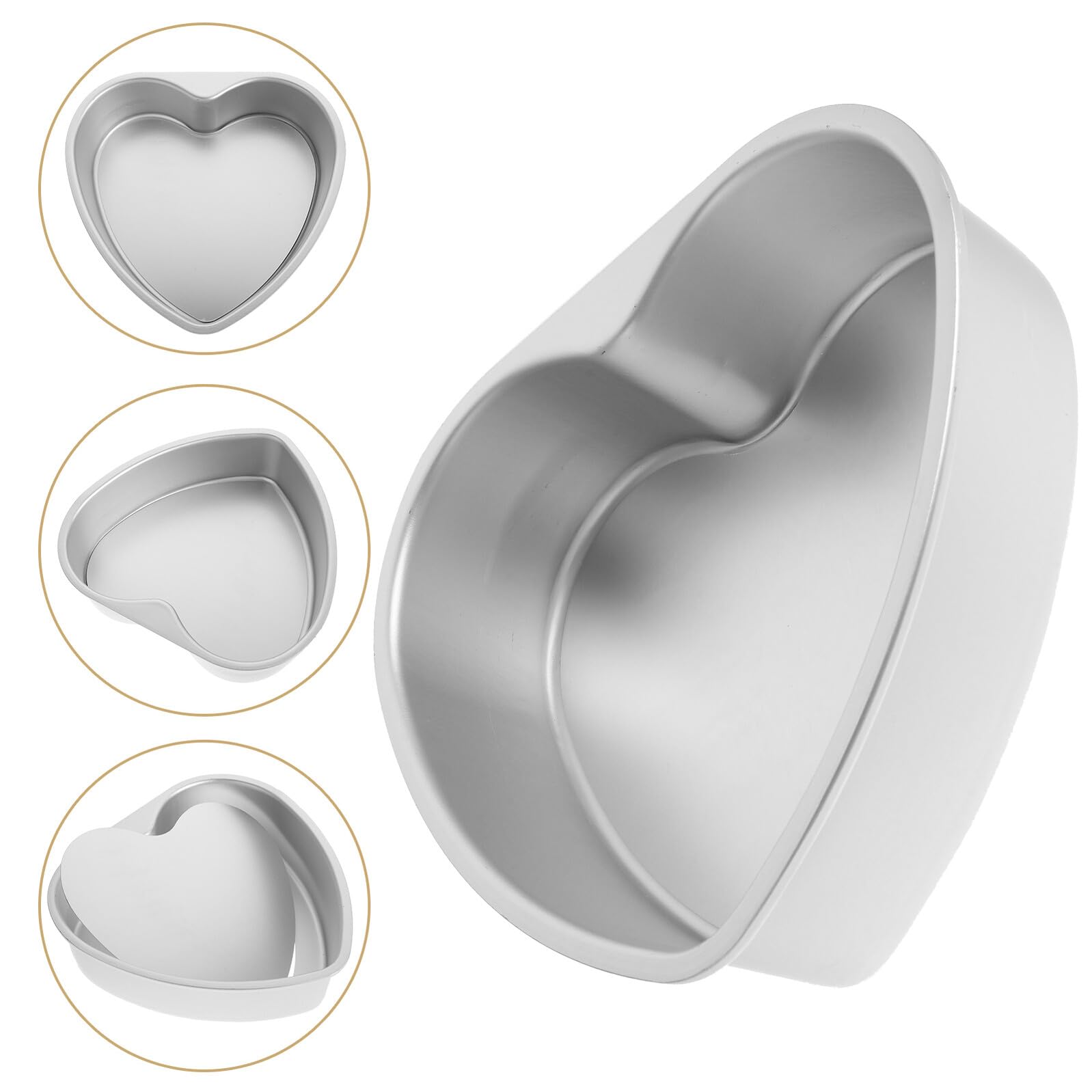Molde Desmontable para Tartas Forma de Corazón de Molde Antiadherente para Repostería DIY para Bizcochos Mousse y Galletas Cocina Doméstica